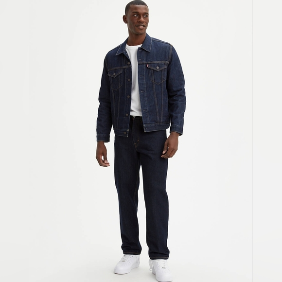 LEVI'S 33x30 550 Relaxed-fit Denim Jeans in black W-661 - Picture 2 of 9